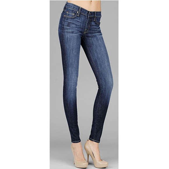 7 For All Mankind (Seven) Skinny Jeans Sz 27 - Picture 1 of 8